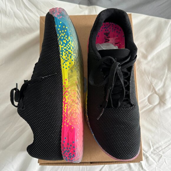 NOBULL Project Superfabric Trainer+ BLACK NEON GLITCH WOMEN'S 11/MEN'S 9.5 - Picture 1 of 9